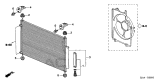 Diagram for Acura A/C Condenser - 80110-SJA-003