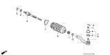 Diagram for 2005 Acura NSX Tie Rod End - 53560-SL0-A01