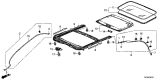 Diagram for Acura Sunroof - 70200-TZ3-A02