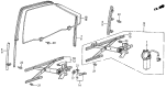 Diagram for 1988 Acura Integra Auto Glass - 75350-SE7-810