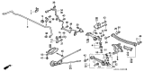 Diagram for 1992 Acura Legend Radius Arm - 52370-SP0-A01