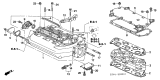 Diagram for 2006 Acura RL Intake Manifold Gasket - 17105-RCA-A01