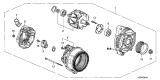 Diagram for Acura Alternator Case Kit - 31135-RGL-A01
