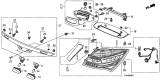 Diagram for 2011 Acura RL Brake Light - 33500-SJA-A13