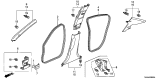 Diagram for 2012 Acura TL Weather Strip - 72315-TK4-A11ZA