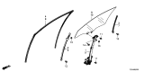 Diagram for 2021 Acura TLX Window Run - 72275-TGV-A01