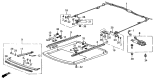 Diagram for 1988 Acura Legend Sunroof Cable - 70400-SG0-003