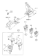 Diagram for 1996 Acura SLX Seat Heater Switch - 8-97140-023-1