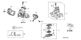 Diagram for 2010 Acura ZDX Ignition Lock Assembly - 35100-TK4-305