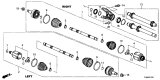 Diagram for Acura Axle Shaft - 44306-TJB-A51