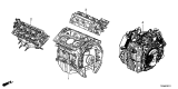 Diagram for Acura MDX Engine Block - 10002-5J6-A12