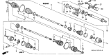 Diagram for 2006 Acura RSX CV Joint - 44310-SDA-A61