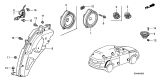 Diagram for 2015 Acura ILX Speaker - 39120-STK-A41