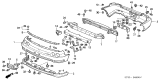 Diagram for 1994 Acura Integra Bumper - 04715-ST8-406ZZ