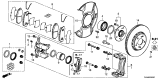 Diagram for Acura Brake Caliper - 45018-TX4-A02