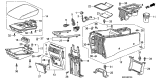 Diagram for 2006 Acura TL Center Console Latch - 83411-SEP-A01