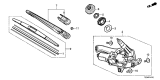 Diagram for 2017 Acura MDX Wiper Motor - 76700-TZ5-A01