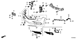 Diagram for Acura License Plate - 71145-TZ3-A10