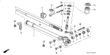 Diagram for 1993 Acura NSX Rack And Pinion - 53040-SL0-A01