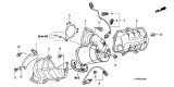 Diagram for Acura RDX Exhaust Manifold Gasket - 18234-RWC-A01