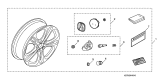 Diagram for 2008 Acura RDX Rims - 08W19-STK-201