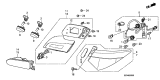 Diagram for 2010 Acura ZDX Bumper Reflector - 34400-SZN-A01