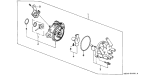 Diagram for 1990 Acura Legend Distributor - 30100-PL2-016