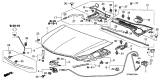 Diagram for Acura RDX Hood Latch - 74120-STK-A01