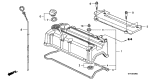 Diagram for Acura Oil Filler Cap - 15610-RWC-A00