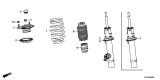 Diagram for Acura TLX Coil Spring Insulator - 51402-TGV-A01