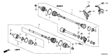 Diagram for 2014 Acura MDX Axle Shaft - 44306-TZ5-A01