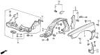 Diagram for 1988 Acura Legend Mud Flaps - 75810-SD4-924
