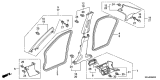 Diagram for 2006 Acura TSX Weather Strip - 72355-SEA-013ZA