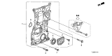 Diagram for 2009 Acura TSX Timing Cover - 11410-R40-A01