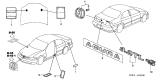 Diagram for 2002 Acura TL Emblem - 75713-S0K-A00