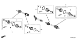 Diagram for Acura MDX CV Boot - 44018-T2B-A21