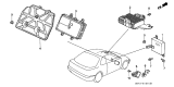 Diagram for 1990 Acura Integra Engine Control Module - 37820-PR4-A01