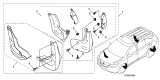 Diagram for Acura Mud Flaps - 08P00-TZ5-200