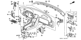 Diagram for Acura NSX Instrument Panel - 77101-SL0-A92ZG