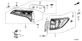 Diagram for Acura Brake Light - 33550-TX4-A51