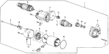 Diagram for 1986 Acura Integra Starter Drive - 31204-657-671