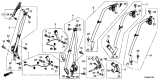 Diagram for 2020 Acura ILX Seat Belt Buckle - 04813-TX6-A40ZB