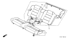 Diagram for 1990 Acura Legend Seat Belt Buckle - 82129-SG0-A02ZB