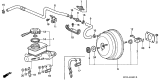 Diagram for 1991 Acura Legend Brake Master Cylinder - 46100-SP0-A52