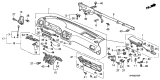 Diagram for 1991 Acura Legend Instrument Panel - 77100-SP0-A80ZB