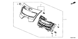 Diagram for Acura A/C Switch - 79610-TJB-A11ZA