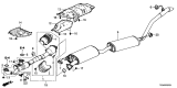 Diagram for 2014 Acura MDX Muffler - 18307-TZ5-A02