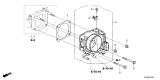 Diagram for Acura MDX Throttle Body - 16400-5MR-A01