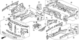 Diagram for 1998 Acura TL Radiator Support - 60400-SZ5-A01ZZ