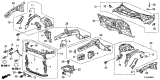Diagram for Acura Dash Panels - 61100-TL1-G00ZZ